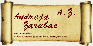 Andreja Zarubac vizit kartica